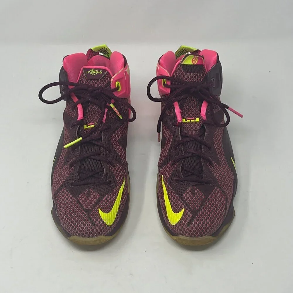Nike LeBron 12 GS Instinct Basketball Shoes Youth Size 7Y Purple 685181